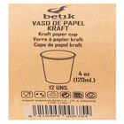 Vaso de papel 120 ml  kraft Betik 12 uds
