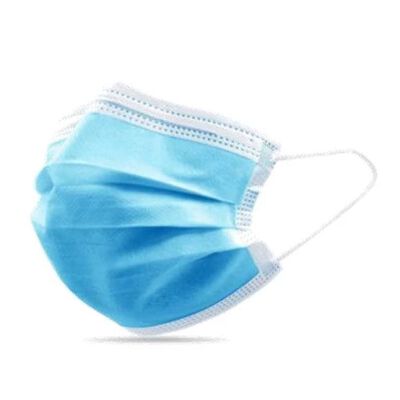 Mascarilla quir&uacute;rgica Mooncare 10 uds azul