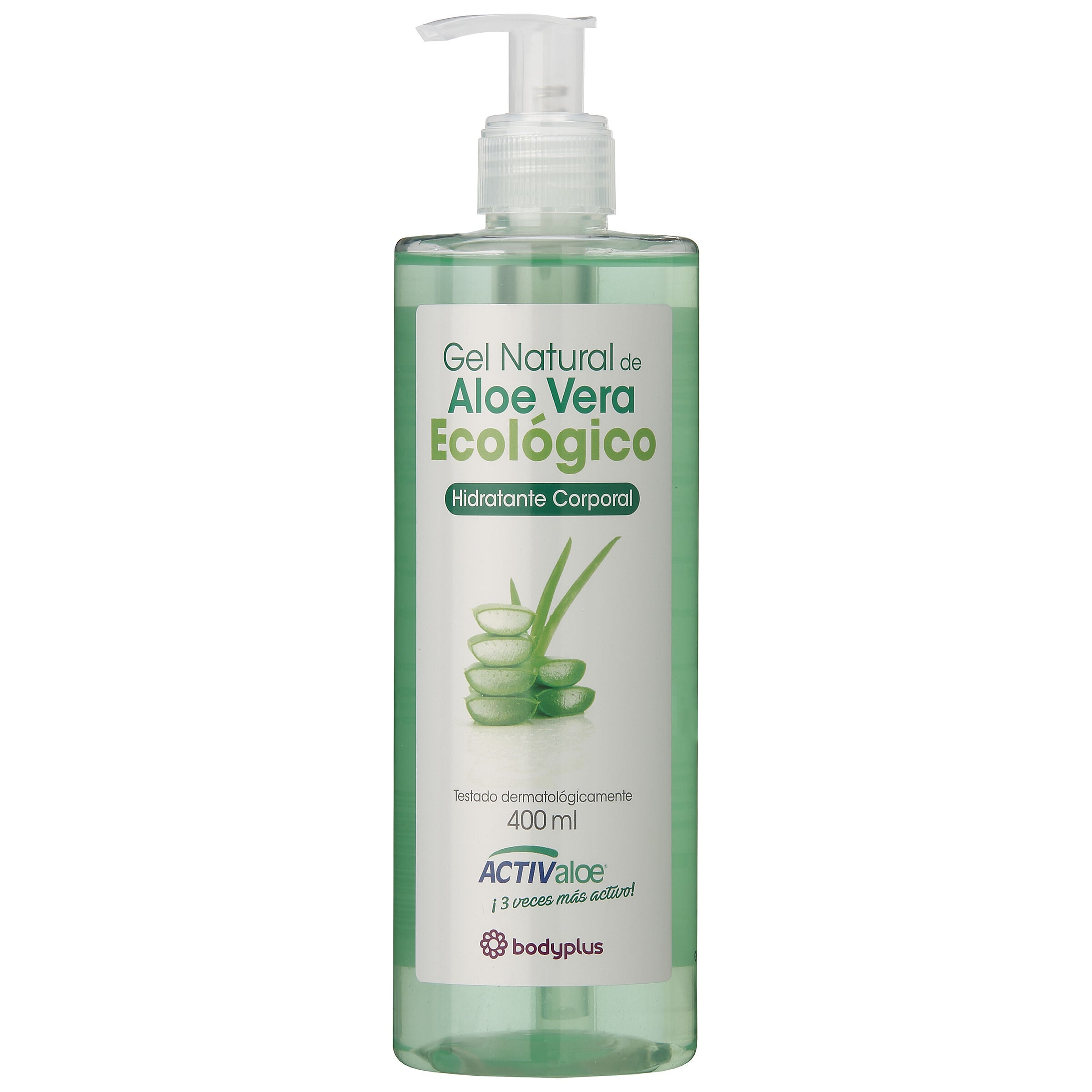 Gel hidratante natural ecológico con aloe vera Bodyplus 400 ml