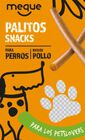 Snack palitos para perro Meque pollo 200g