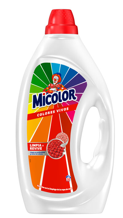Detergente líquido Micolor 30 lavados Color Vivo