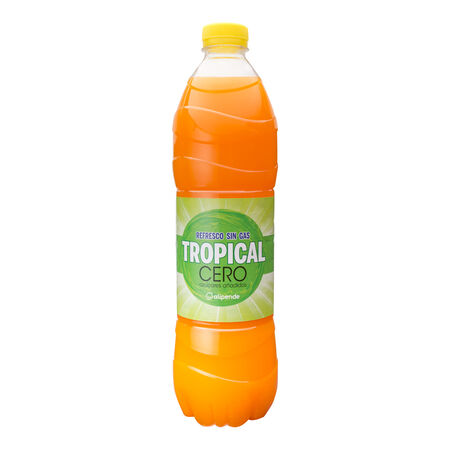 Refresco sin gas Alipende sin azúcar añadido botella 1,5l tropical