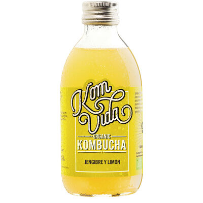 Kombucha Komvida 250ml jengibre y limón