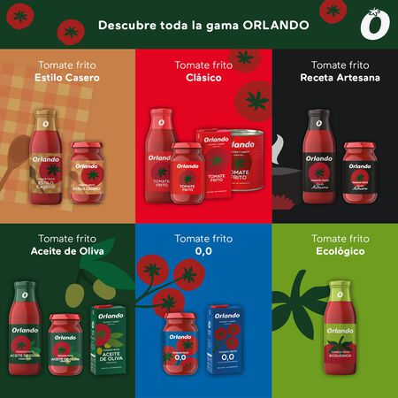 Tomate frito casero sin gluten Orlando 295g
