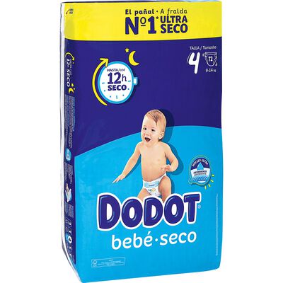 Pañal Dodot talla 4 72 uds