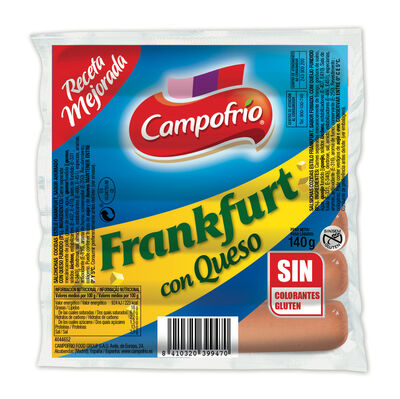 Salchicha frankfurt Campofrío 140gr queso