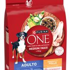 Alimento para perros PURINA ONE&reg; MEDIUM/MAXI >10kg Adulto Pollo y Arroz 2,5kg