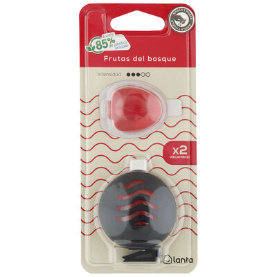 Ambientador coche Lanta 4,5ml 2 unidades frutas bosque