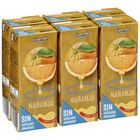 Bebida sin azúcar añadido naranja Alipende 200 ml 6 unid
