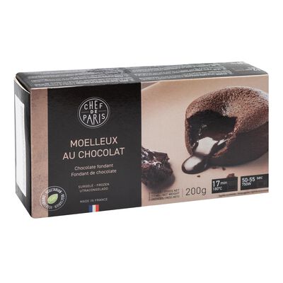 Le Moelleux Chef de Paris 200g con chocolate fondant