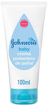 Crema protectora bebé pañal Johnson's 100ml alivio inmediato