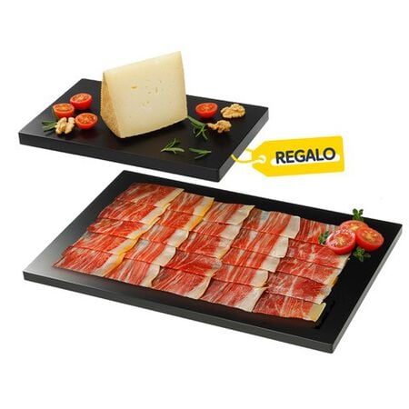 Lote: 250 gr jamón cebo + REGALO 250 gr queso oveja