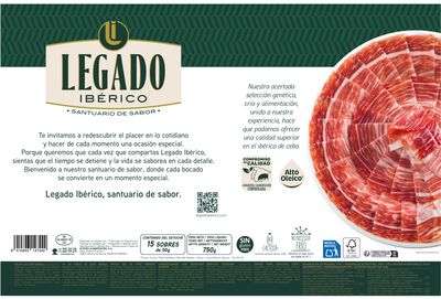 Malet&iacute;n Paleta Cebo Ib&eacute;rico Legado 15X50G
