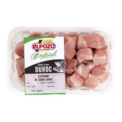 Carne de cerdo duroc para estofado All natural ElPozo 500g aprox