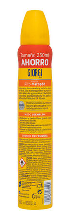 Espuma fijadora de cabello  Giorgi 200ml rizos mArcados