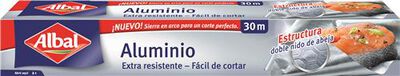 Papel de aluminio Albal 30m resistente y f&aacute;cil de cortar