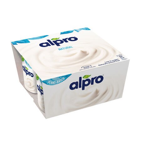 Postre de soja sabor natural Alpro Pack 4