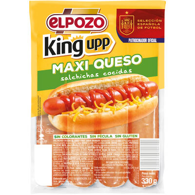 Salchicha king 330g maxi queso