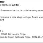 Vino tinto DO Rioja Vivanco crianza 75cl