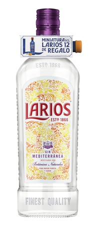 Ginebra Larios 1L + miniatura Larios 12
