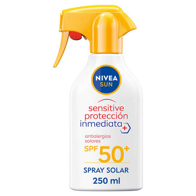 Crema solar pistola factor de protecci&oacute;n 50 antialergias Nivea 250ml