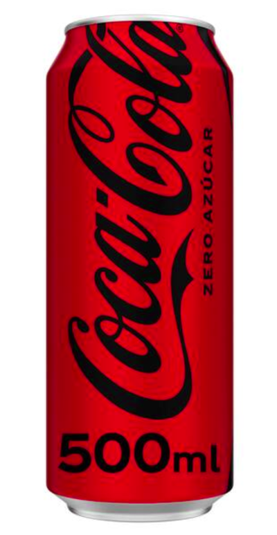 Refresco de cola zero azúcar Coca-Cola lata 50cl