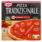 Base pizza tradicional con dos unidades Dr.Oetker 2 unidades