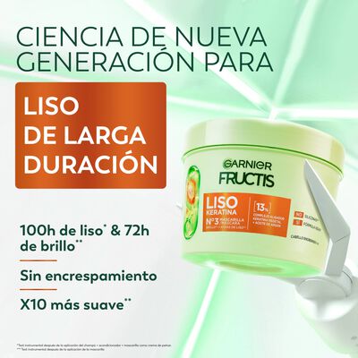 Mascarilla capilar Fructis 370 ml N&ordm;3 Liso keratina