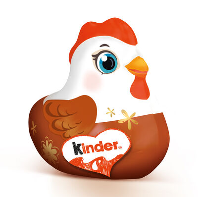 Chocolatina con leche y cacao gallina Kinder 138g