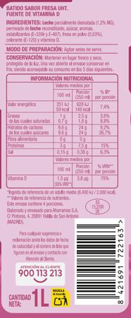 Batido Alipende 1l fresa