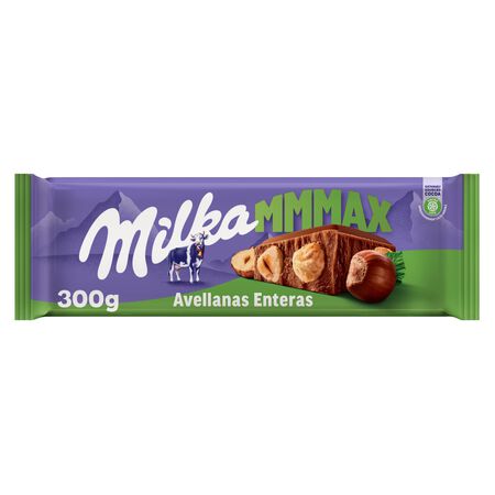 Chocolate con leche y avellanas enteras Milka 270g