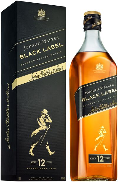 Whisky Johnnie Walker 70cl etiqueta negra Escocia