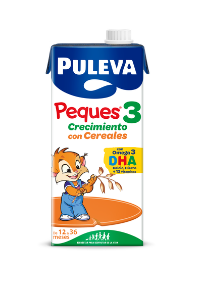 Leche crecimiento Puleva peques 3 cereales 12-36meses 1l