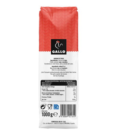 Harina de trigo Gallo 1kg