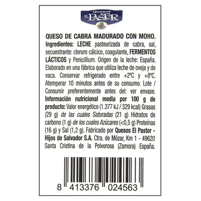 Queso rulo de cabra El Pastor