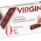 Turr&oacute;n de chocolate con guindas al licor sin az&uacute;cares a&ntilde;adidos Virginias 200g