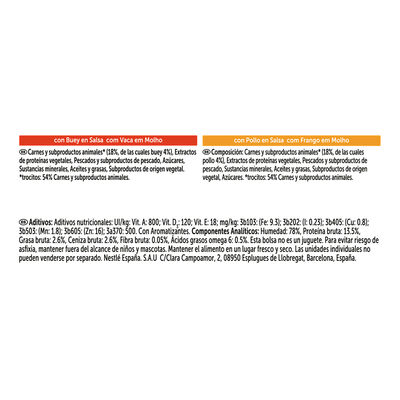 Tasty Shreds F&eacute;lix Fantastic Fest&iacute;n de sabores de carnes en gelatina surtido sobres 4x85g