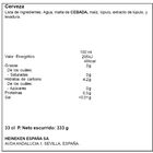 Cerveza sin filtrar Águila bot. 33cl