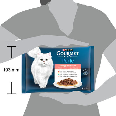 Comida h&uacute;meda gato Purina pack 4