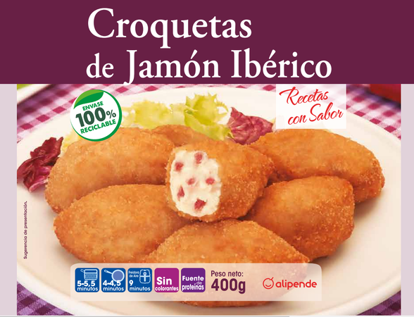 Croquetas Alipende 400g jamón ibérico