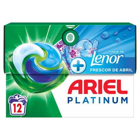 Detergente en cápsulas Ariel pods 12 lavados con toque de lenor frescor abril