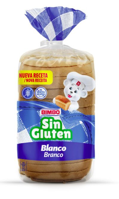 Pan de molde sin gluten blanco Bimbo 375g