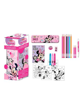 Set Papelería Coloreable Minnie