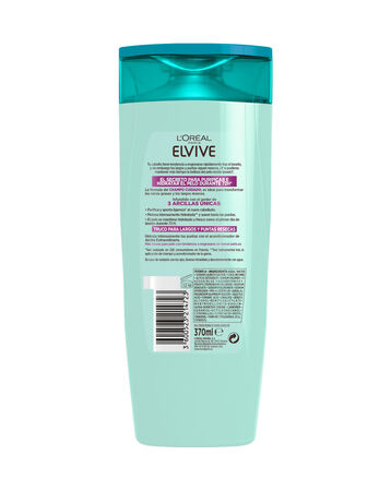 Champú cuidado Elvive 370ml Arcilla extraordinaria para cabello normal
