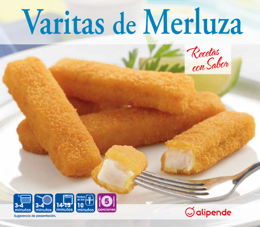 Merluza en varitas Alipende 500g