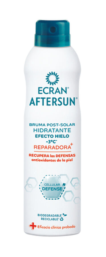 Bruma aftersun Ecran spray 250ml reparadora intensiva efecto hielo