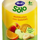 Alimento infantil preparado de frutas sin az&uacute;car a&ntilde;adido y sin gluten Hero 100 g multifrutas con galletas