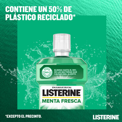 Enjuague bucal Listerine 500ml menta fresca