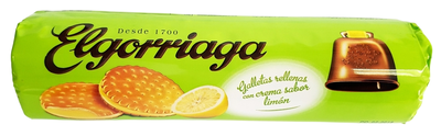 Galletas rellenas con crema sabor lim&oacute;n Elgorriaga 240g