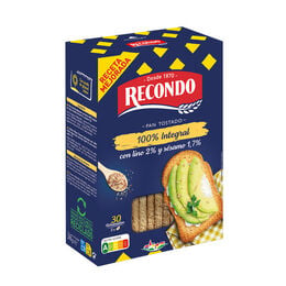 Pan tostado integral Recondo 30 uds